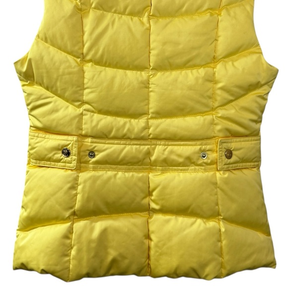 NEW Lily Pulitzer Lauren Down Feather Puffer Vest Starfruit Yellow Womens XS - Picture 6 of 16